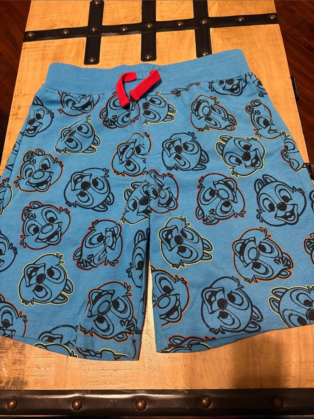 Chip 'n Dale Grey Tank & Blue Shorts Kids Matching Set